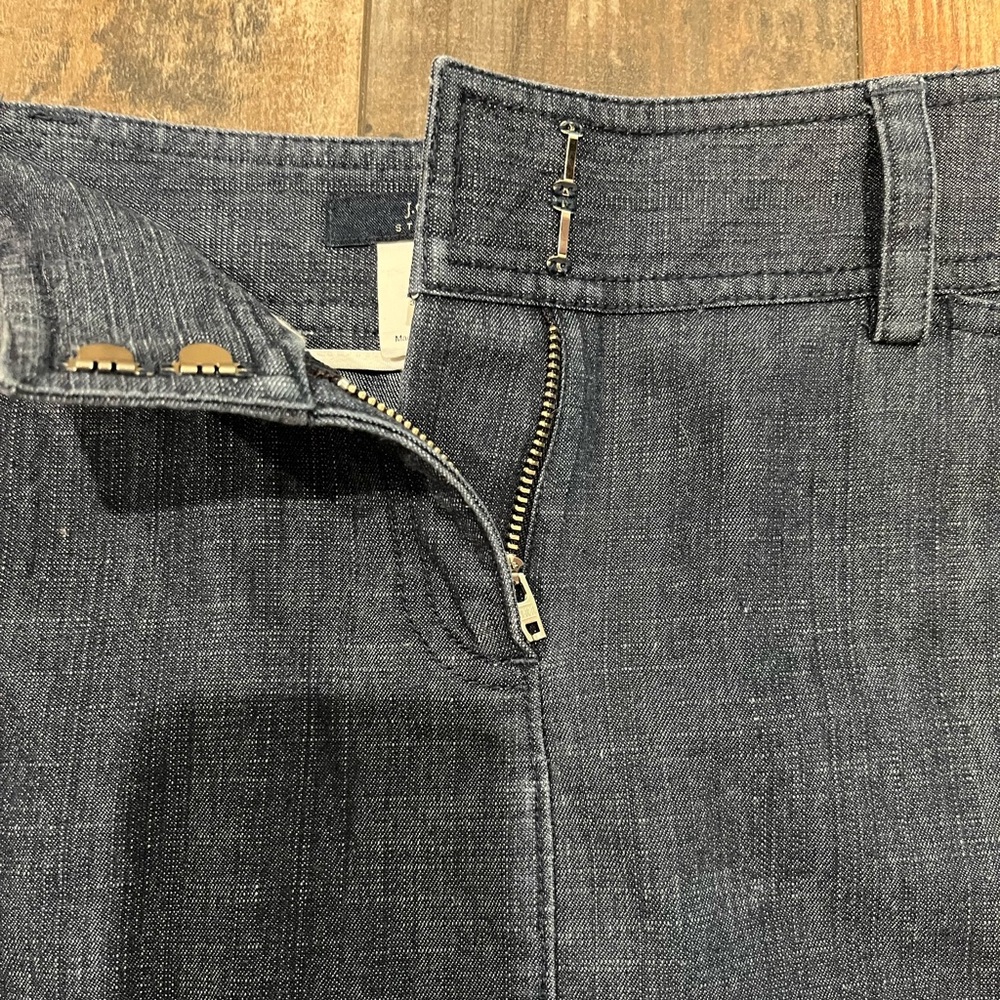 J. Crew stretch dark denim pencil skirt - Picture 5 of 6
